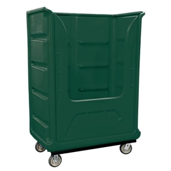 Image for Royal Basket Trucks 48 Cubic Foot Bulk Poly Truck 48 x 28 x 61 x 68 1/2”, Green from HD Supply