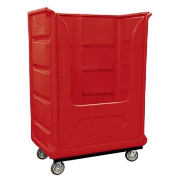 Image for Royal Basket Trucks 48 Cubic Foot Bulk Poly Truck 48 X 28 X 61 X 68 1/2”, Red from HD Supply
