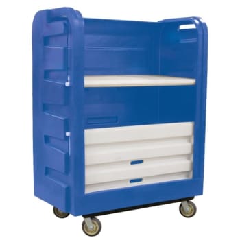Image for Royal Basket Trucks 48 Cubic Foot Turnabout Truck, Blue, With Two Molded Shelves from HD Supply