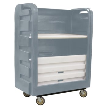 Image for Royal Basket Trucks 48 Cubic Foot Turnabout Truck, Gray, With Two Molded Shelves from HD Supply