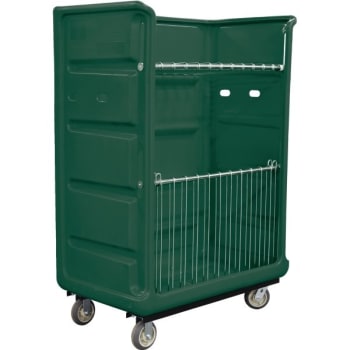 Image for Royal Basket Trucks 48 Cubic Foot Turnabout Truck, Green, With Two Wire Shelves from HD Supply