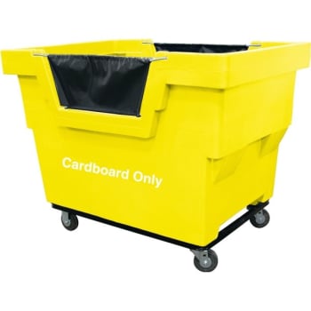Image for Royal Basket Trucks 26.5 Cubic Foot Mail Truck, Yellow, W/ Cardboard Only Decal from HD Supply