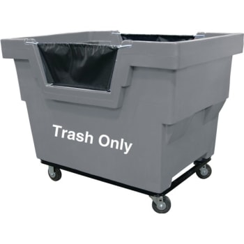 Image for Royal Basket Trucks 26.5 Cubic Foot Mail Truck, Gray, Includes Trash Only Decal from HD Supply