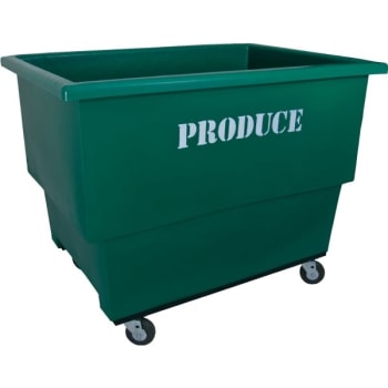 Image for Royal Basket Trucks 26.5 Cubic Foot Produce Cart, Green, Drain Plug And Shelf from HD Supply
