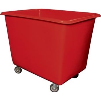 Image for Royal Basket Trucks 14 Bushel Polyethylene Truck, Red, Galvanized Steel Base from HD Supply