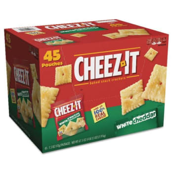 Image for Sunshine Cheez-It Crackers, 1.5 Oz Bag, White Cheddar, Case Of 45 from HD Supply