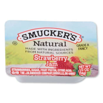 Image for Smucker's 1/2 Ounce Natural Jam, 0.5 Oz Container, Strawberry, Case Of 200 from HD Supply