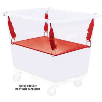 Image for Royal Basket Trucks 6 Bushel Polyethylene Spring Lift, Red from HD Supply