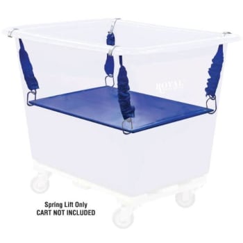 Image for Royal Basket Trucks 8 Bushel Polyethylene Spring Lift, Blue from HD Supply