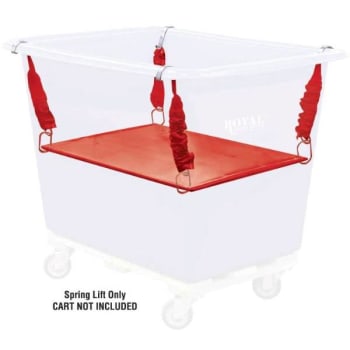 Image for Royal Basket Trucks 10 Bushel Polyethylene Spring Lift, Red from HD Supply