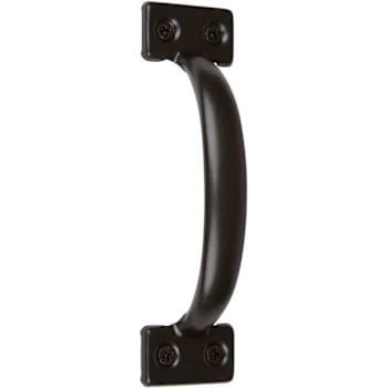 Delaney Hardware Barn Door Pull Handle Square Black
