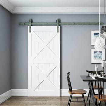 Delaney Hardware Barn Door 1000 Series 8 Ft Green Patina, Standard