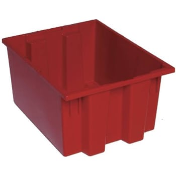 Image for Quantum Storage Systems® Red Stack Nest Totes 19-1/2x15-1/2x10 In Package Of 6 from HD Supply