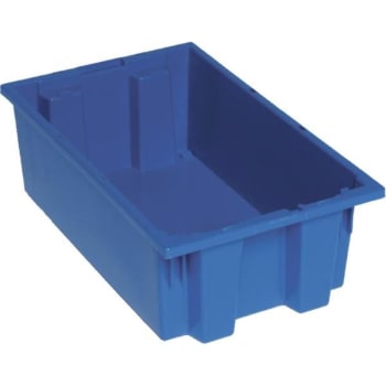 Image for Quantum Storage Systems® Blue Stack And Nest Totes 18x11x6 In Package Of 6 from HD Supply