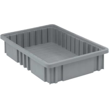 Image for Quantum Storage Systems Gray Grid Container 16-1/2x10-7/8x3-1/2 In Package Of 12 from HD Supply