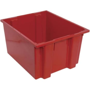 Image for Quantum Storage Systems® Red Stack Nest Totes 23-1/2x19-1/2x13 In Package Of 3 from HD Supply