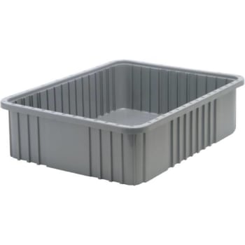 Quantum Storage Systems® Gray Grid Container 22-1/2x17-1/2x6 In Package Of 3