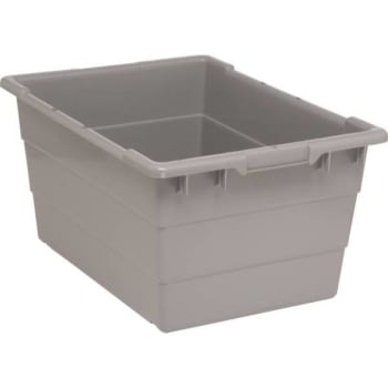 Image for Quantum Storage Systems® Gray Cross Stack Tub 23-3/4x17-1/4x12 In Package Of 6 from HD Supply
