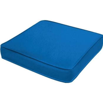 Image for Fiberbuilt Umbrellas Custom Cushion Pool/floor Pillow In Sunbrella Pacific Blue from HD Supply