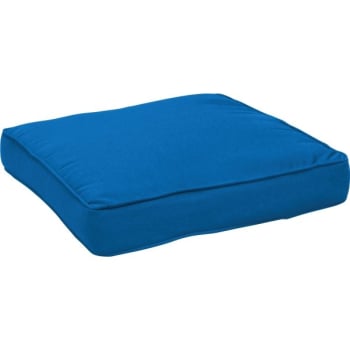 Fiberbuilt Custom Cushion Box Welt Seat Cushion In Sunbrella Pacific Blue