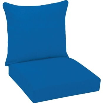 Image for Fiberbuilt Custom Cushion Deep Seating Seat/back In Sunbrella Pacific Blue from HD Supply