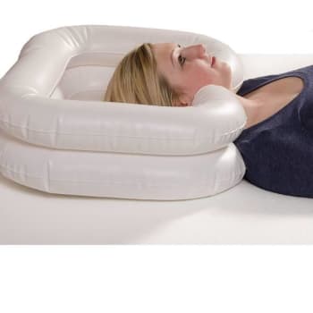 Image for Healthsmart Dmi Deluxe Inflatable Bed Shampooer Basin, White from HD Supply