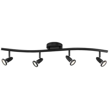Access Lighting Cobra 33 Inch Wide Black Led Ceiling Light With Black Shade