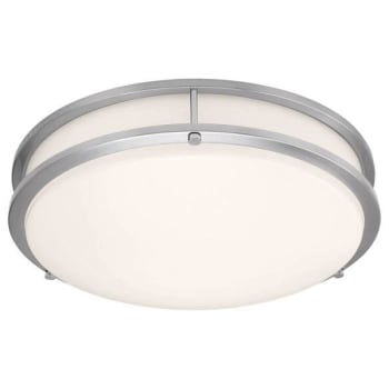 Access Lighting Solero Ii 14 Inch Wide Brushed Steel Led Ceiling Light