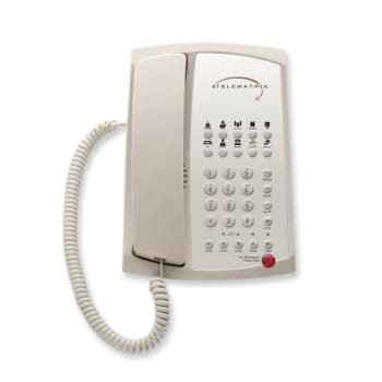 Image for Telematrix® 3102mwd Ash 2-Line Speakerphone With 10-Guest Service Button from HD Supply