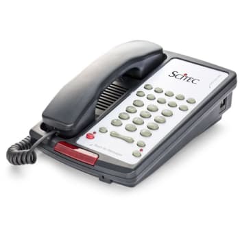 Aegis® 10-08 Black 1-Line Hotel Phone With 10-Programmable Service Key
