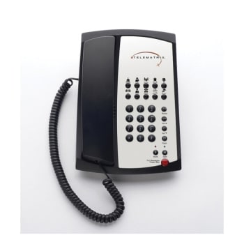 Image for Telematrix® Black 3100mwd 1-Line Speakerphone With 10-Guest Service Button from HD Supply