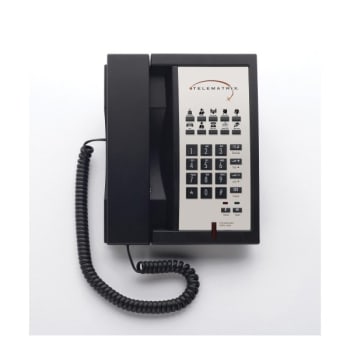 Image for Telematrix® 3300mwd Black 1-Line Speakerphone With 10-Guest Service Button from HD Supply
