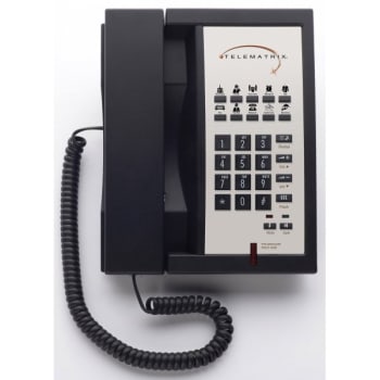 Image for TELEMATRIX® 3300MWD Black 1-Line Speakerphone With 10-Guest Service Button from HD Supply