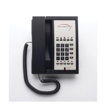 Image for Telematrix® 3302mwd5 Black 2-Line Speakerphone With 5-Guest Service Key from HD Supply