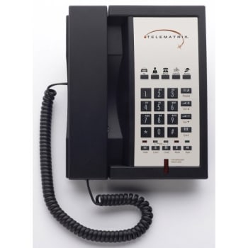 Image for TELEMATRIX® 3302MWD5 Black 2-Line Speakerphone With 5-Guest Service Key from HD Supply