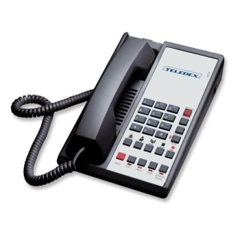 Image for Teledex® Black Diamond L2s-5e 2-Line Speakerphone With Guest Service Button from HD Supply