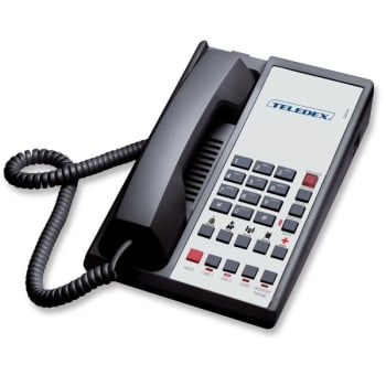 Image for TELEDEX® Black Diamond L2S-5E 2-Line Speakerphone With Guest Service Button from HD Supply
