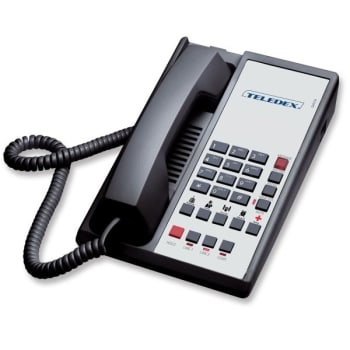 Image for TELEDEX® Black Diamond L2-5E 2-Line Telephone With 5-Guest Service Key from HD Supply