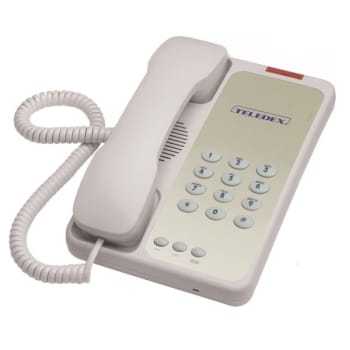Teledex® Opal 1002 Ash 1-Line Corded Telephone 9"