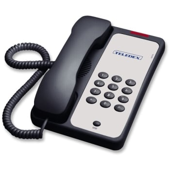 Image for TELEDEX® Opal 1000 Black 1-Line Corded Telephone 9" from HD Supply