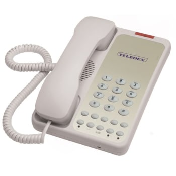 TELEDEX® Black Opal 1005S 1-Line Speakerphone With 5-Guest Service Key