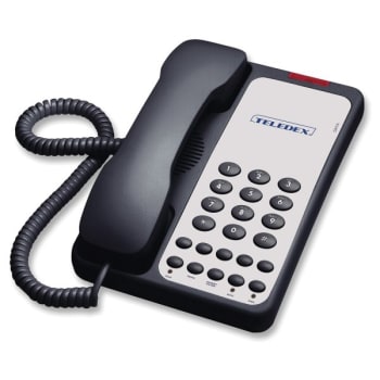 Teledex® Opal Series 1005s Black 1-Line Analog Corded Speakerphone