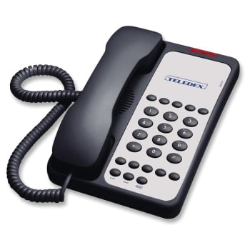 Image for Teledex® Black Opal 1010 1-Line Phone from HD Supply