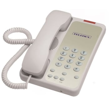 Image for Teledex® Opal 1003 Ash 1-Line Telephone With 3-Guest Service Button from HD Supply