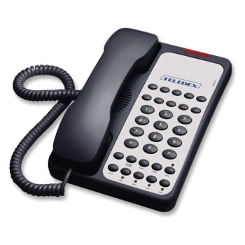 TELEDEX® Black Opal 2011s 2-Line Analog Corded Hotel Speakerphone