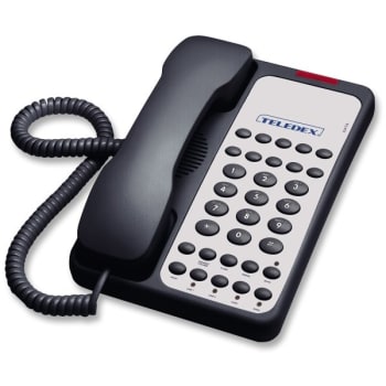 Image for TELEDEX® Black Opal 2011s 2-Line Analog Corded Hotel Speakerphone from HD Supply