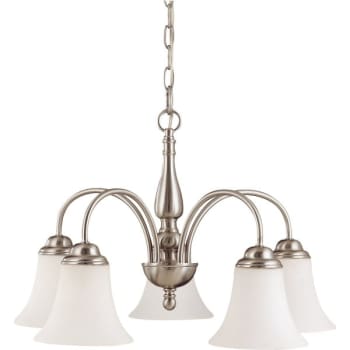 Image for Satco® Nuvo Dupont 5-Light Chain Indoor Chandelier (Satin Glass) from HD Supply
