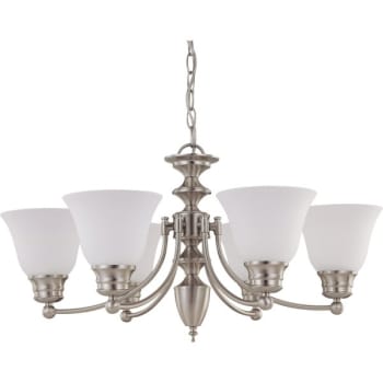 Image for Satco® Empire 6-Light Indoor Chandelier (Frosted Glass) from HD Supply