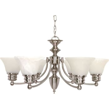 Image for Satco® Empire 6-Light Indoor Chandelier (Alabaster Glass) from HD Supply