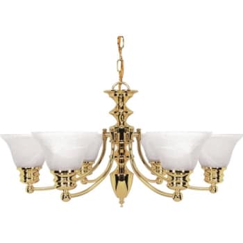 Image for Satco® Empire 6-Light Indoor Chandelier (P. Brass) from HD Supply
